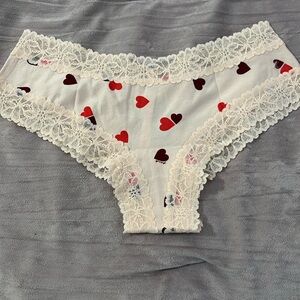 Pink VS | heart print panties